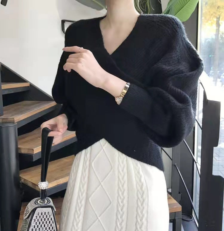 La Baule | Pull en tricot croisé chic