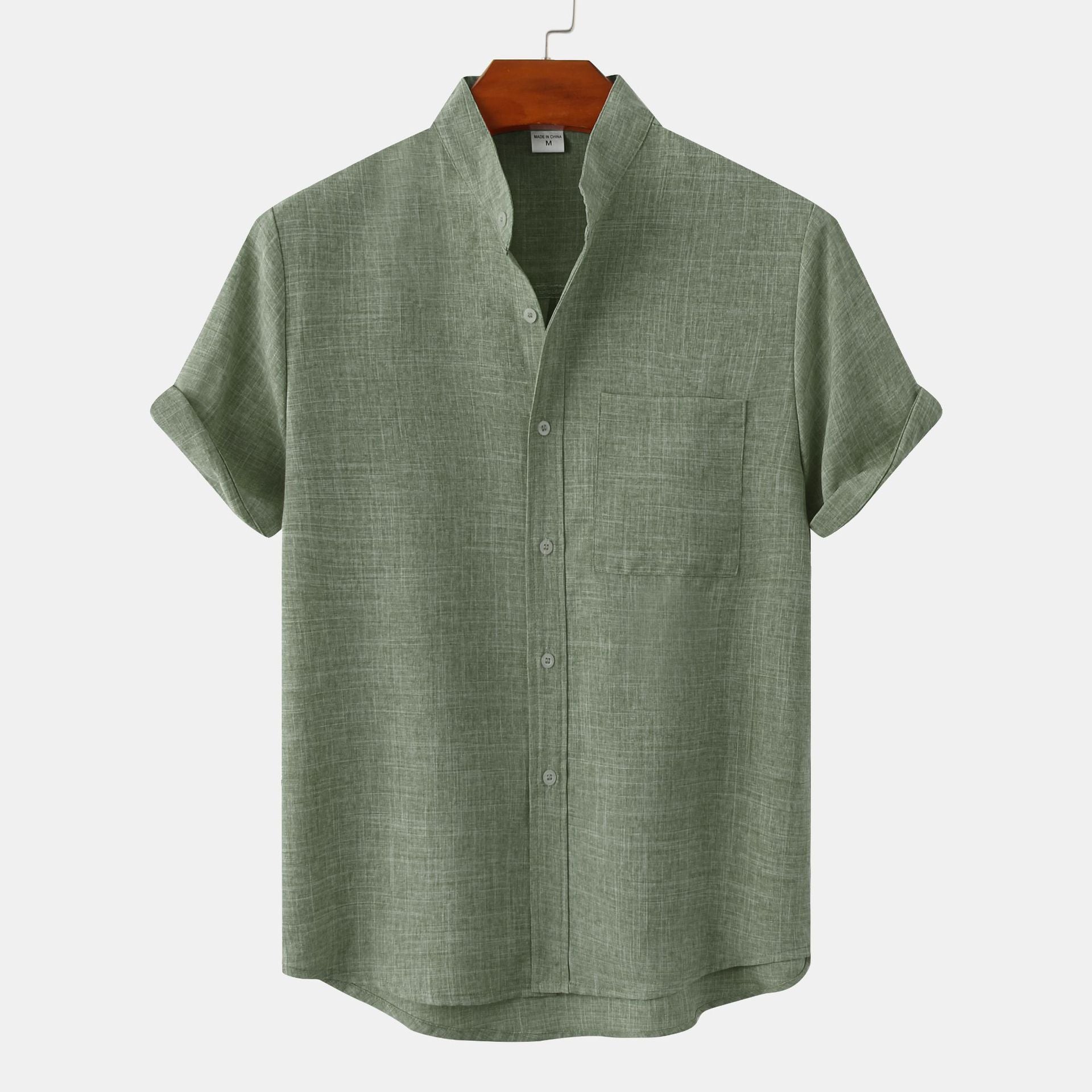 La Baule | Chemise en coton unie avec boutons