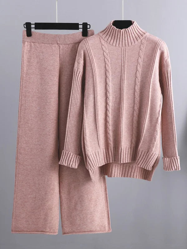 La Baule | Ensemble deux pièces Lounge en tricot torsadé