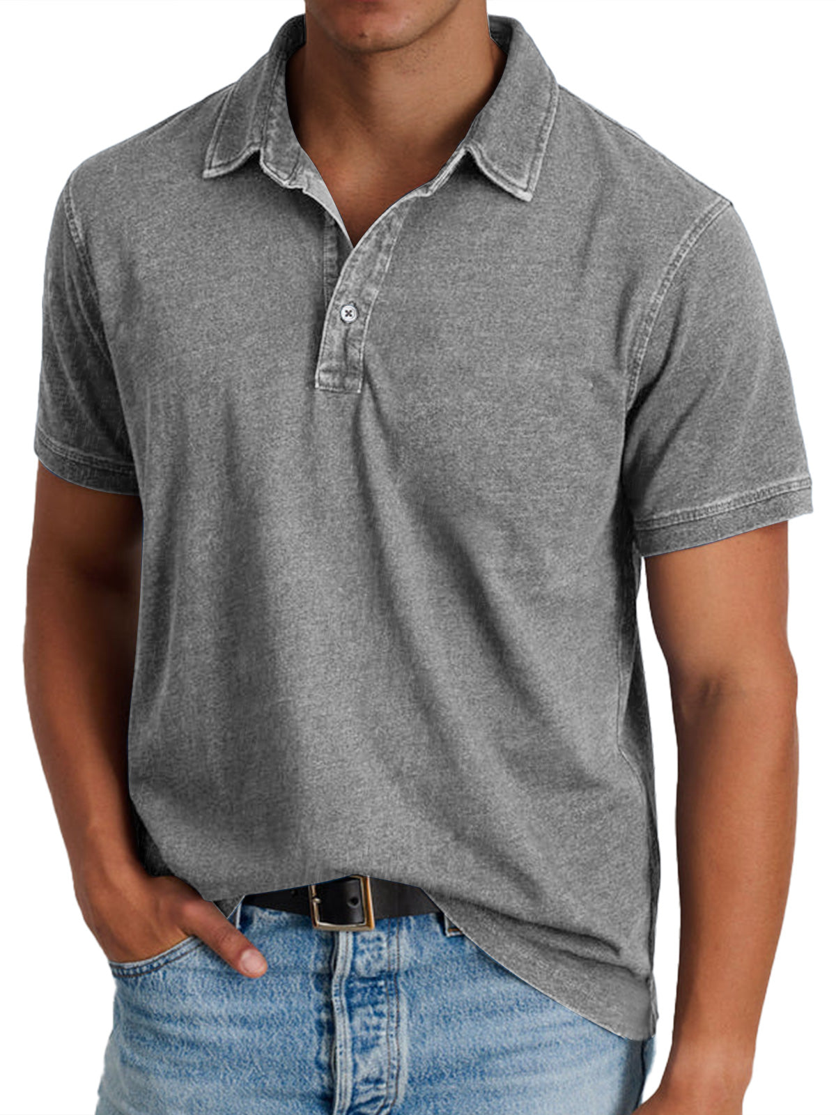 La Baule | Polo avec collier pour hommes