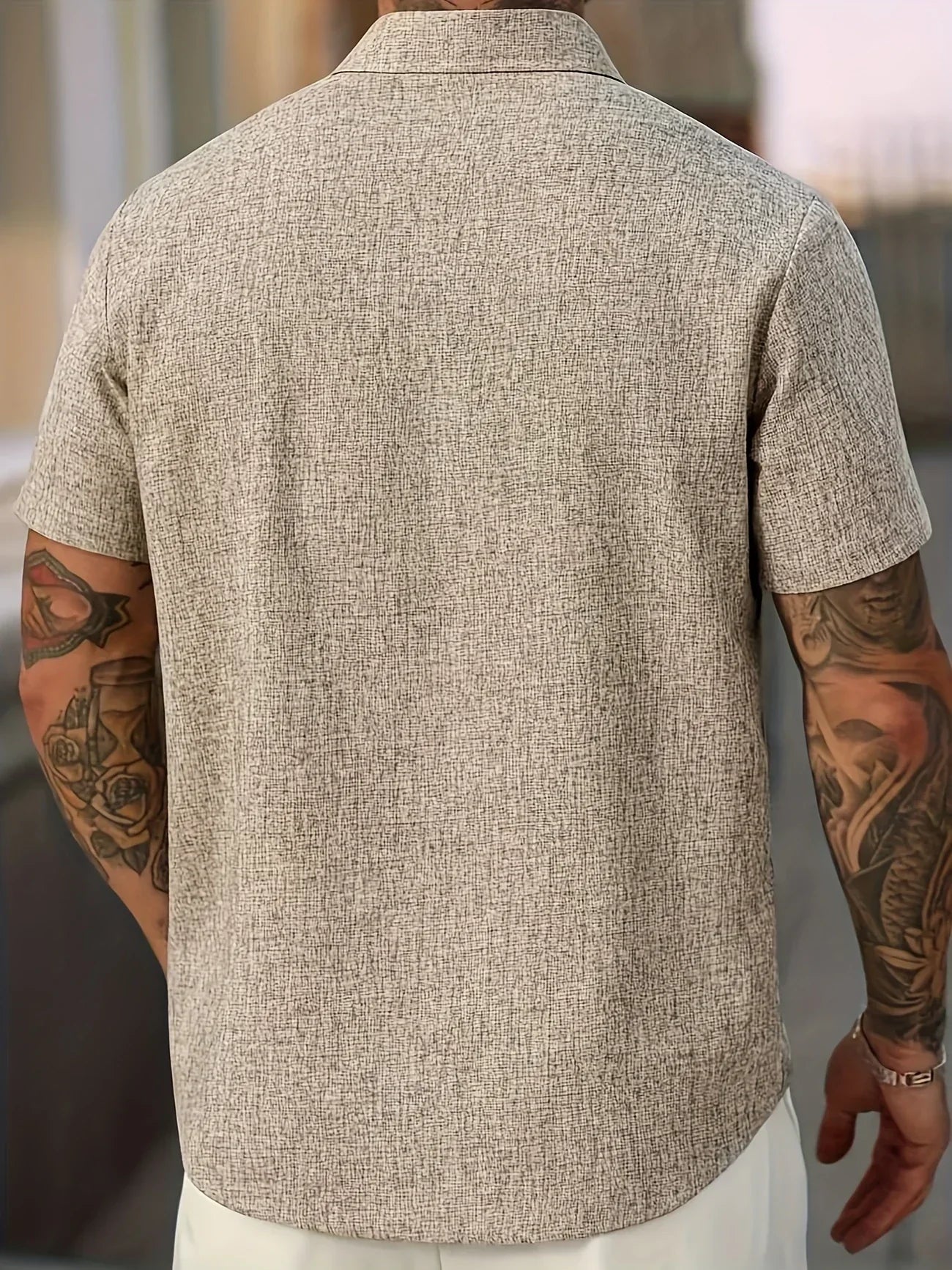 La Baule | Chemise légère à manches courtes en mélange de lin