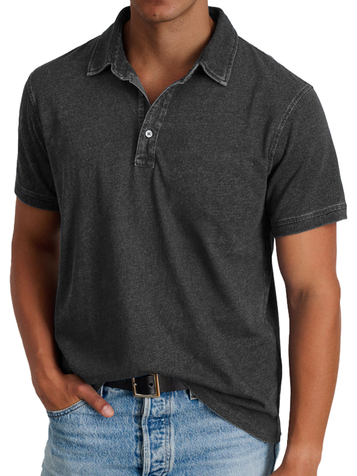 La Baule | Polo avec collier pour hommes