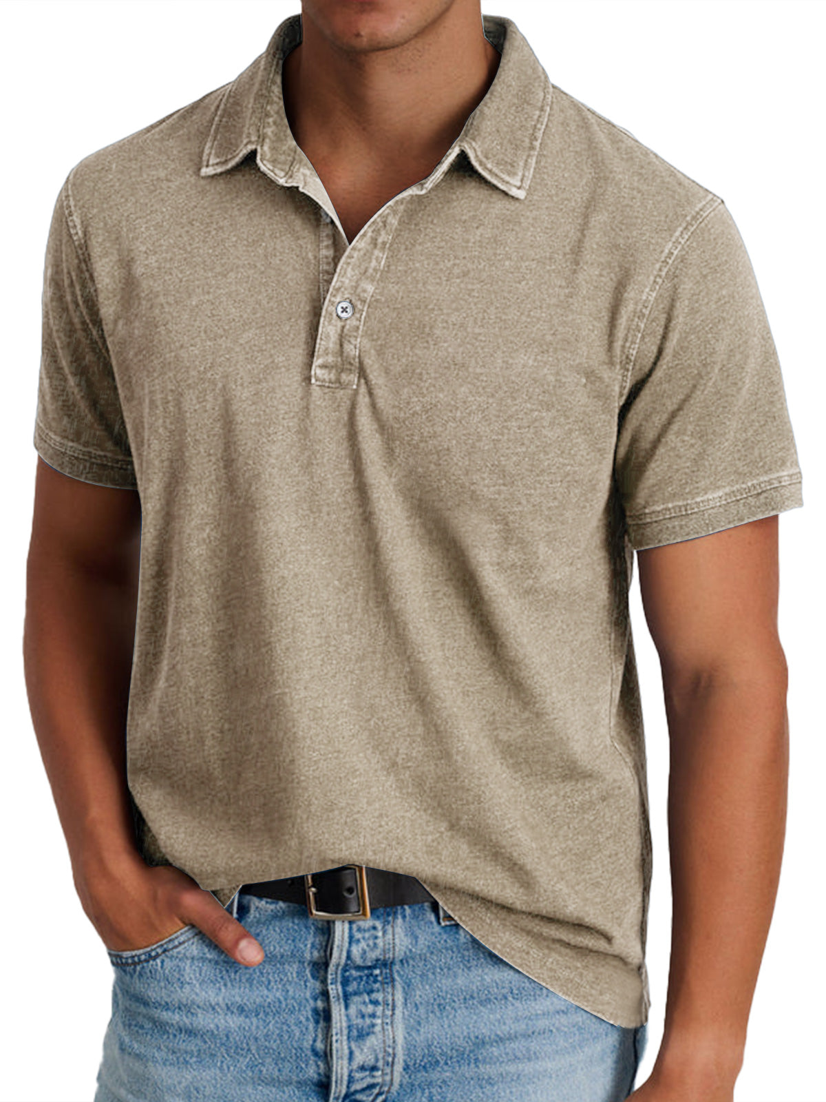 La Baule | Polo avec collier pour hommes