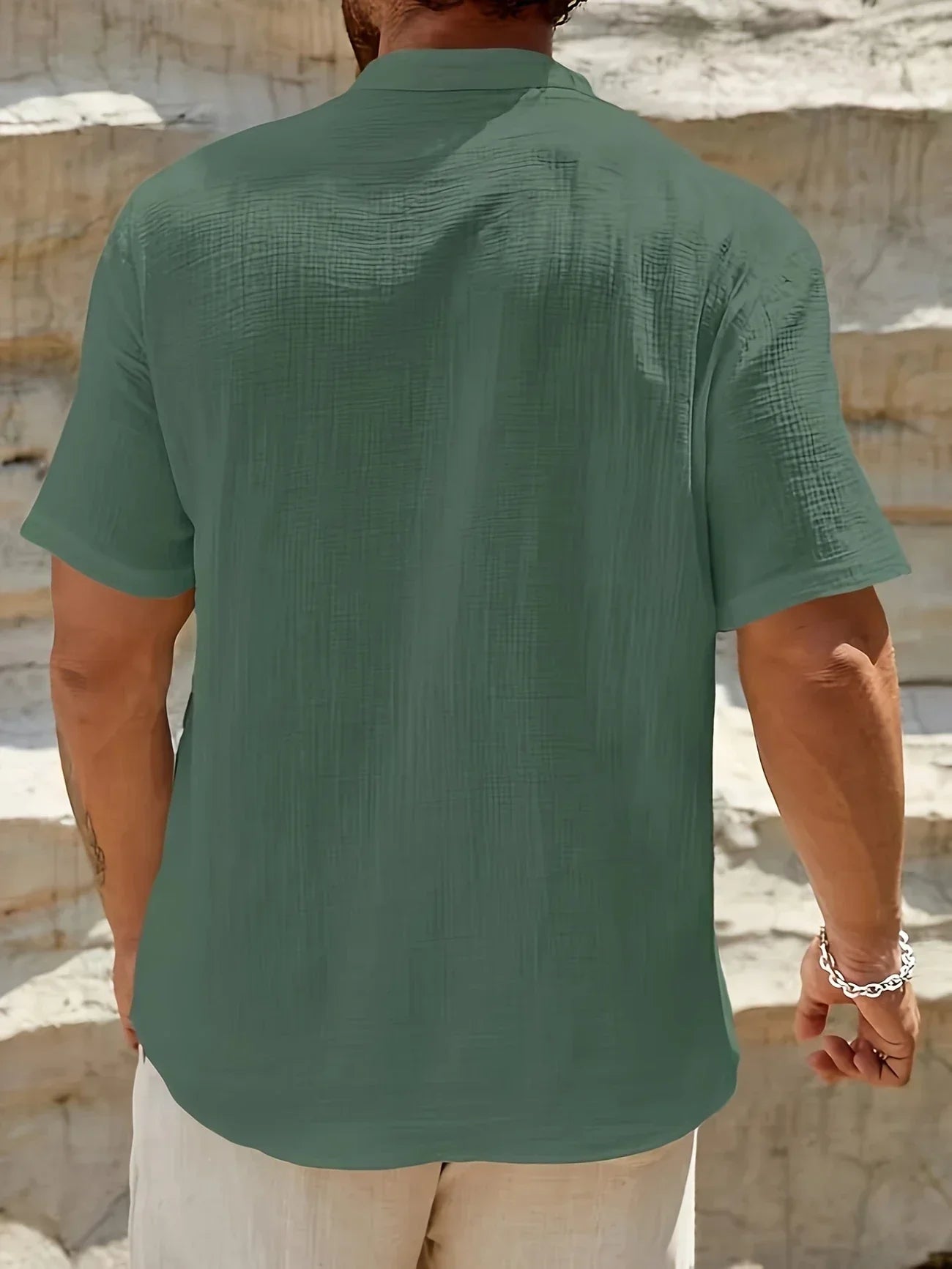 La Baule | Chemise d’été élégante à col montant
