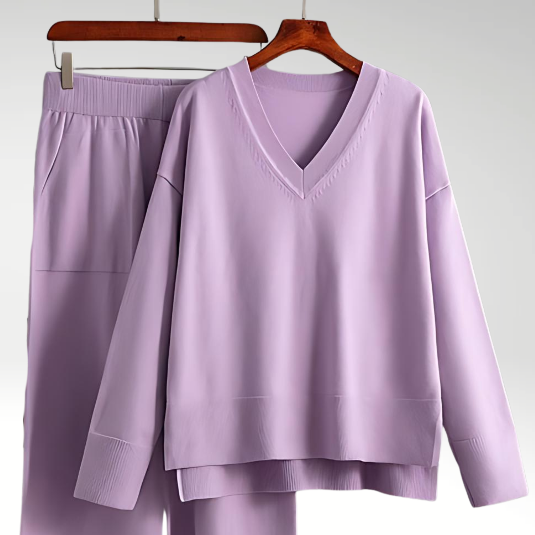 La Baule | Luxe V-Neck Two Piece Set