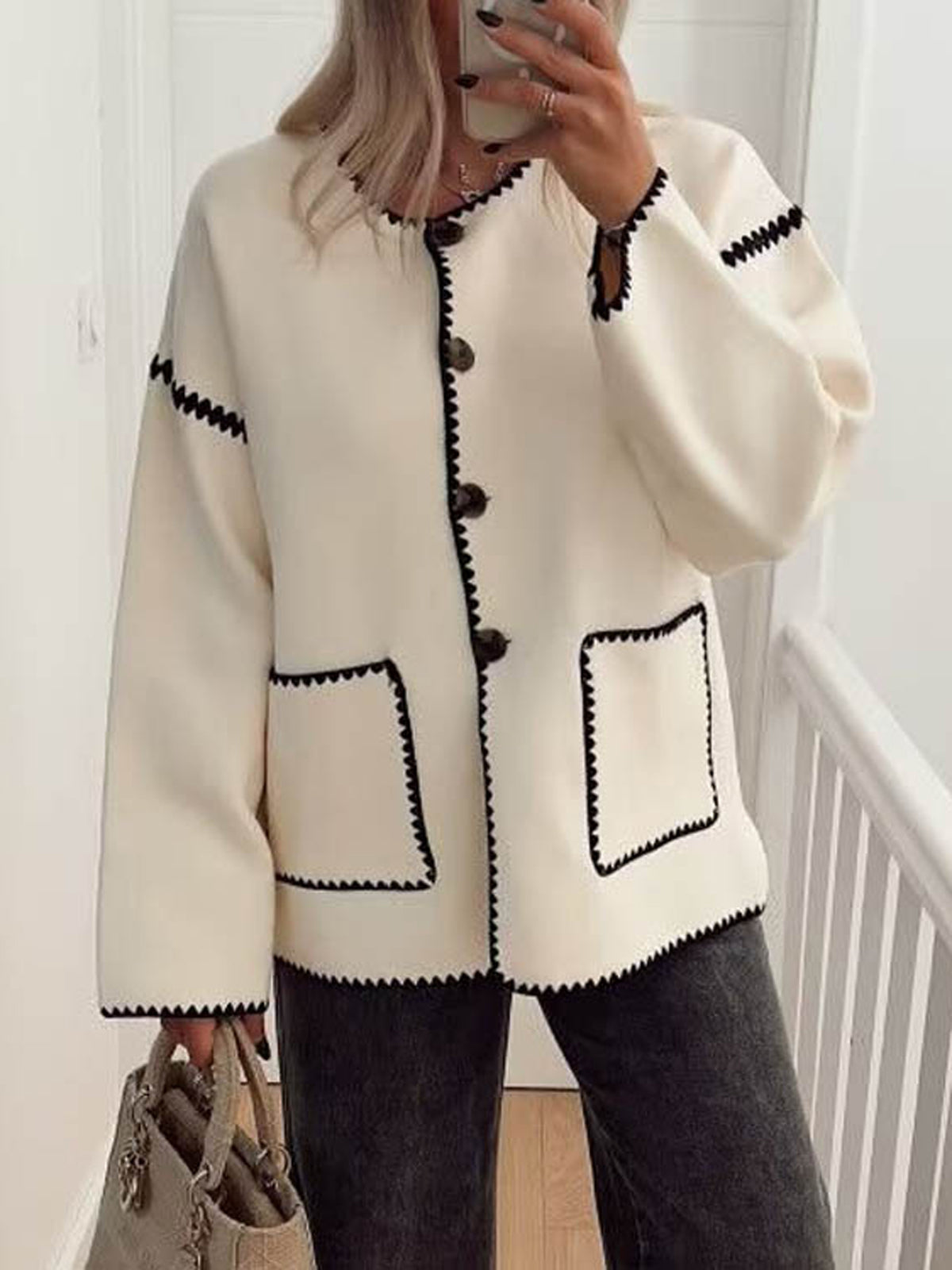 La Baule | Veste contrastée