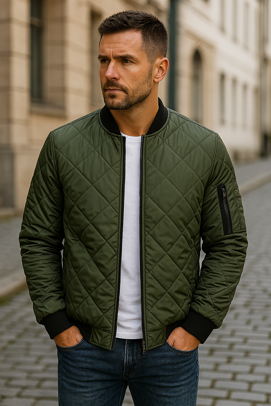 La Baule | Veste en coton à motif losange