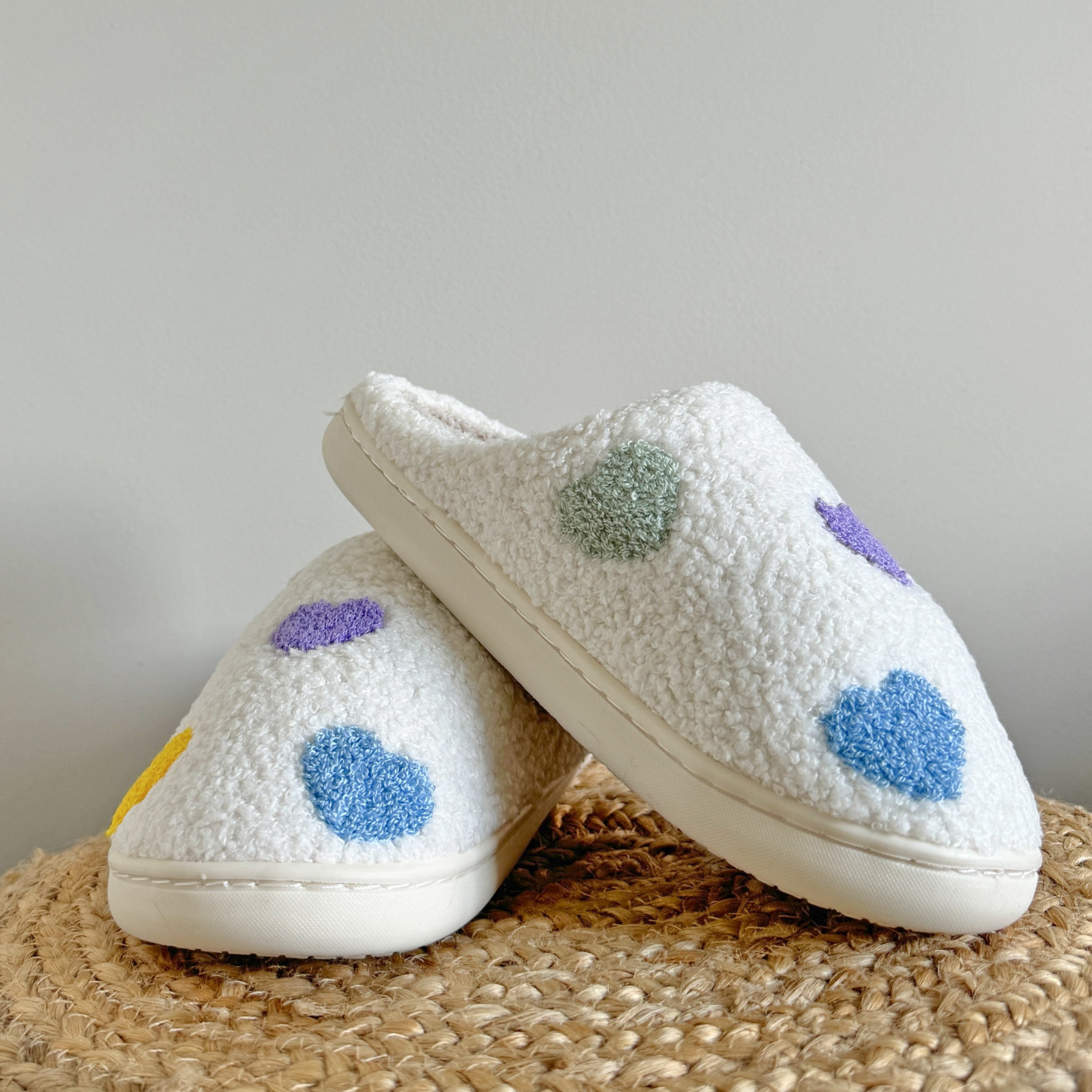 La Baule | Colourful Heart Slippers