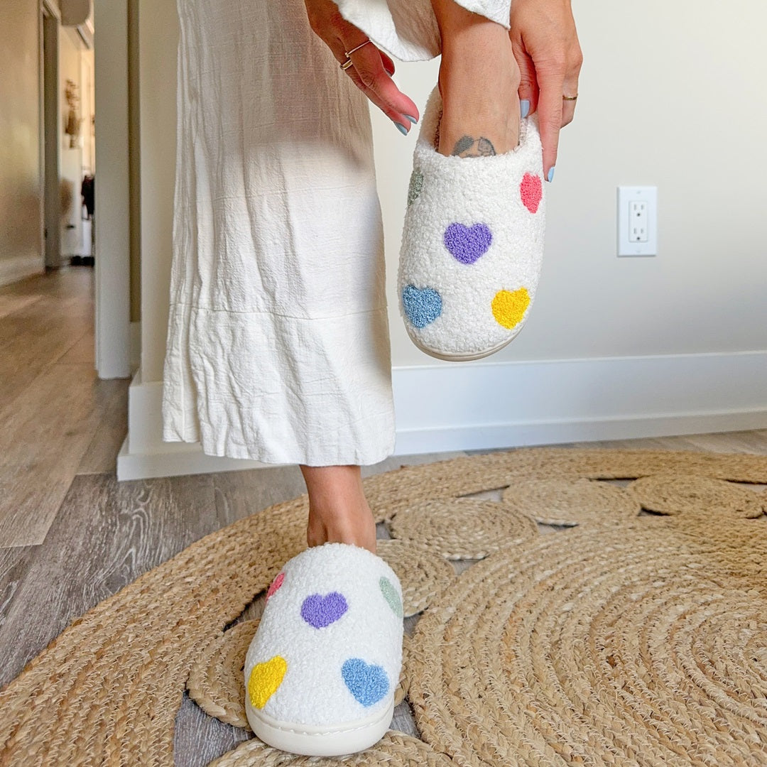 La Baule | Colourful Heart Slippers
