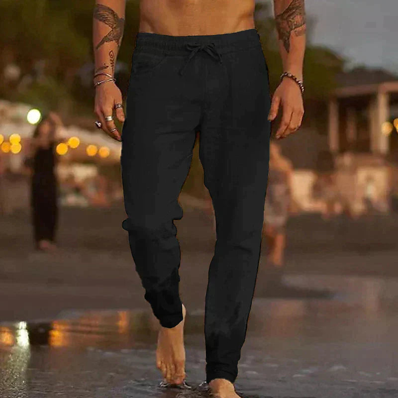 La Baule | Pantalon de plage en lin