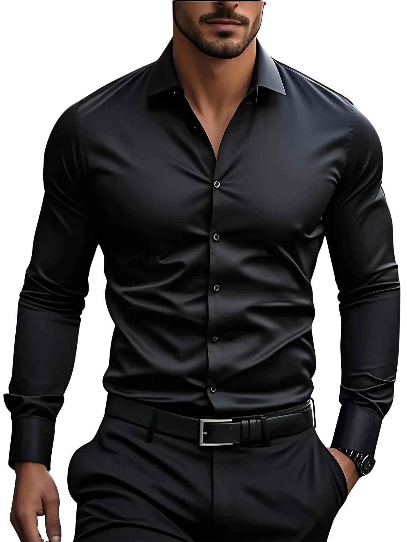 La Baule | Chemise élégante à manches longues avec boutons