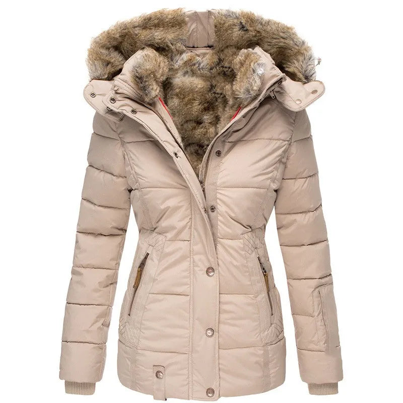 La Baule | Manteau d'hiver chaud avec doublure en fourrure