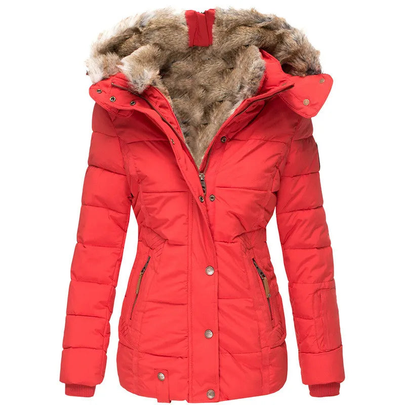 La Baule | Manteau d'hiver chaud avec doublure en fourrure