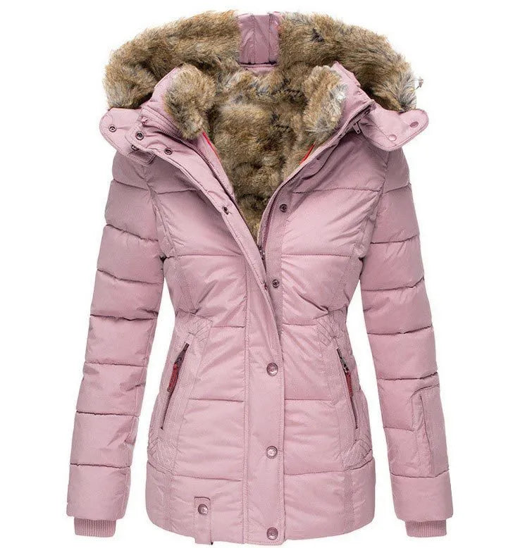 La Baule | Manteau d'hiver chaud avec doublure en fourrure