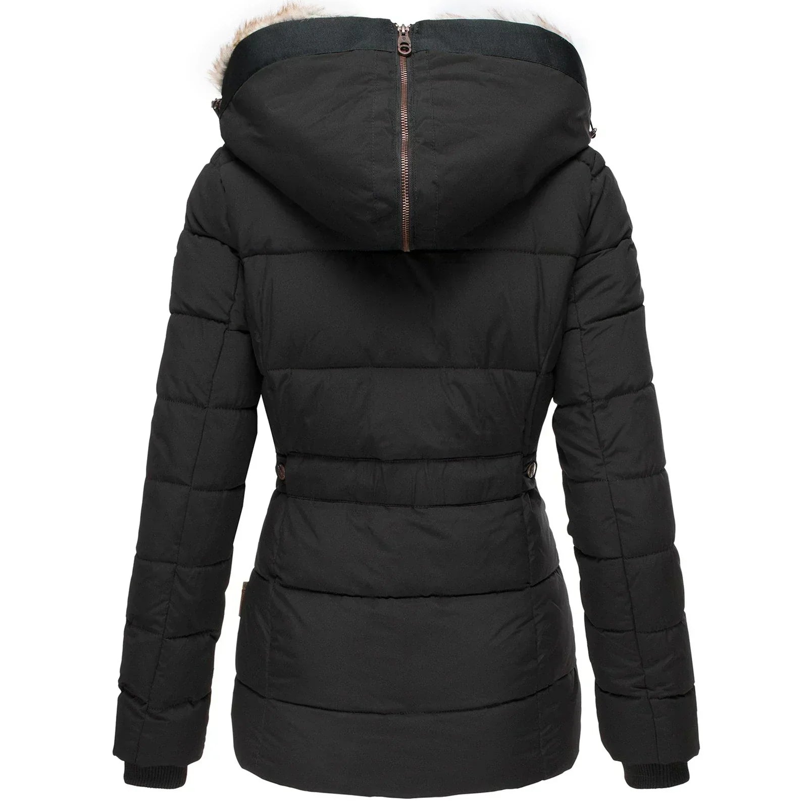 La Baule | Manteau d'hiver chaud avec doublure en fourrure