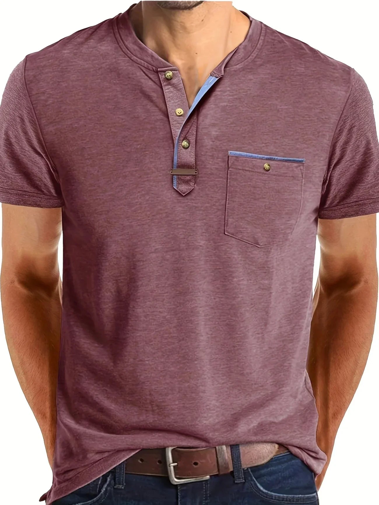 La Baule | T-shirt col rond élégant avec poche