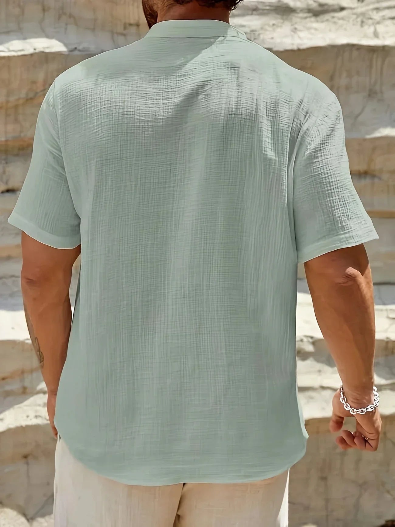La Baule | Chemise d’été élégante à col montant