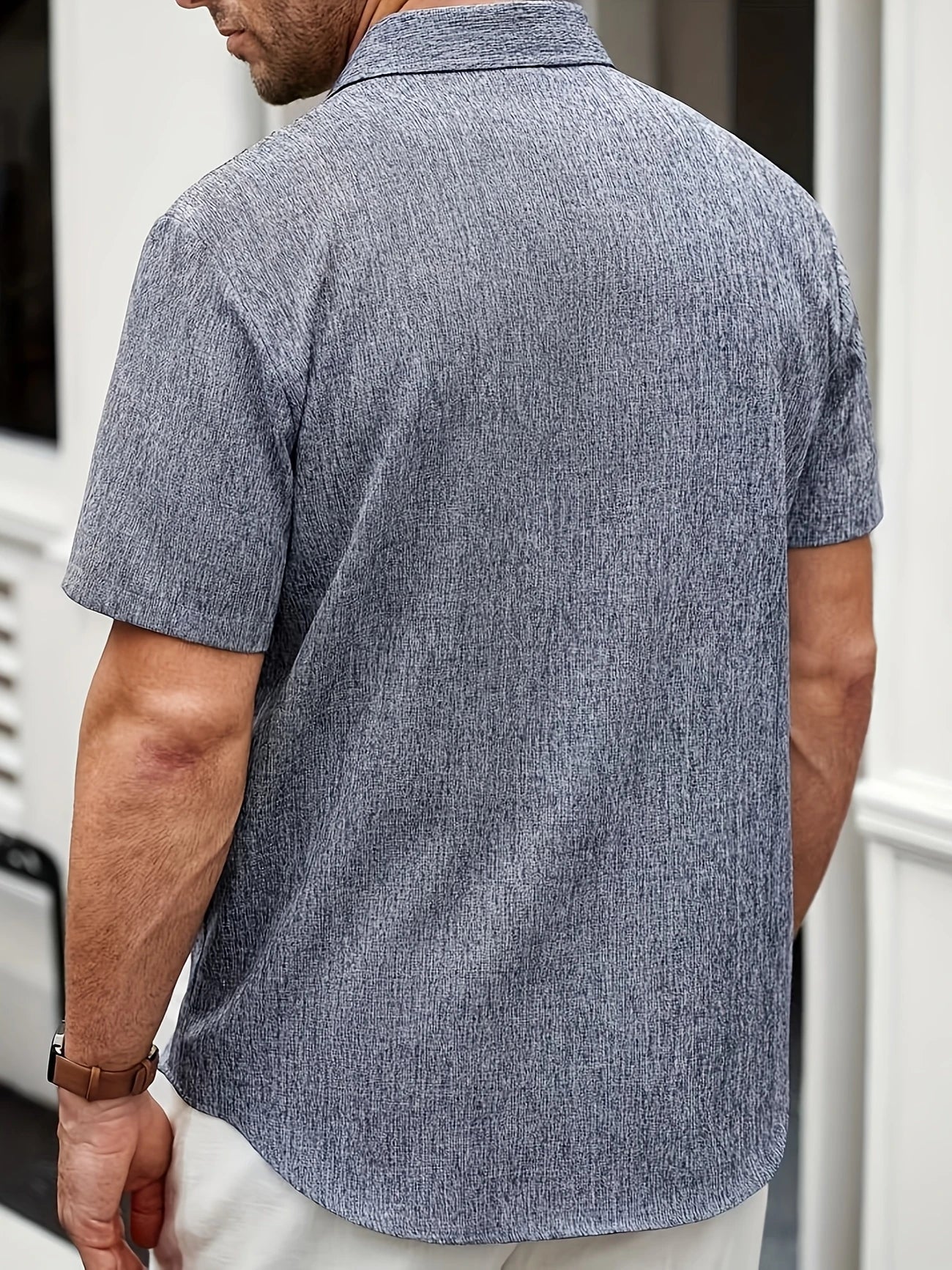 La Baule | Chemise légère à manches courtes en mélange de lin
