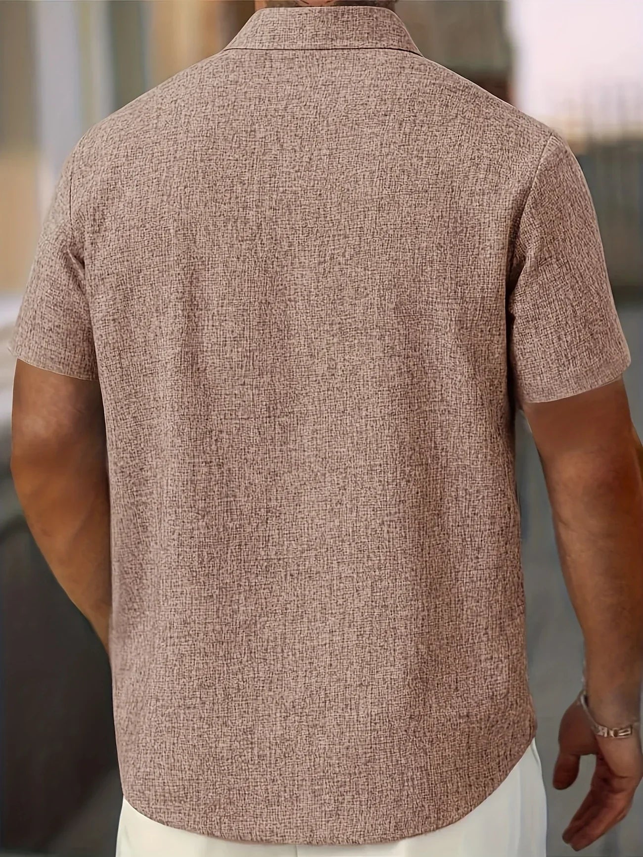 La Baule | Chemise légère à manches courtes en mélange de lin