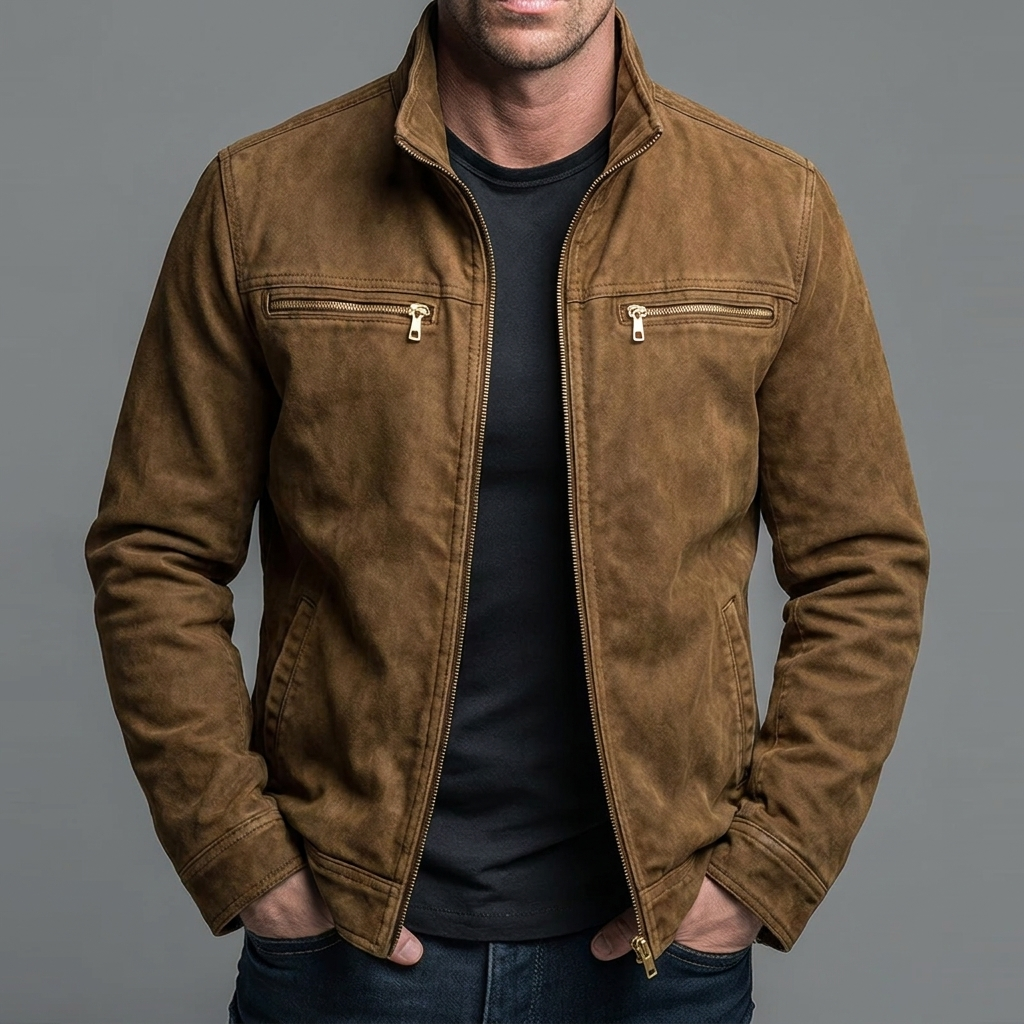 La Baule | Veste vintage en coton avec fermeture zippée