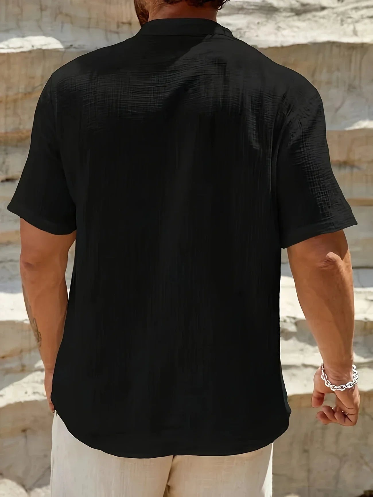 La Baule | Chemise d’été élégante à col montant