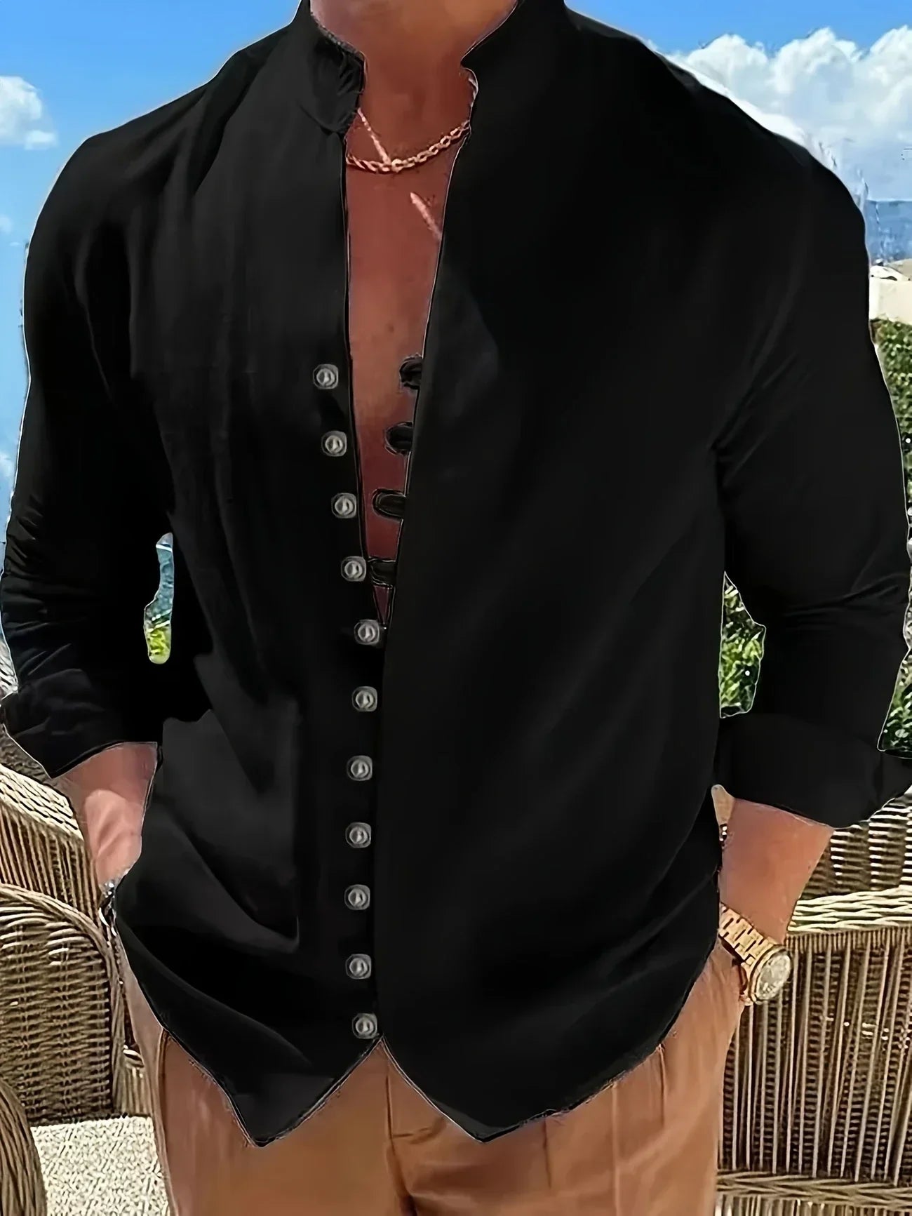 La Baule | Chemise légère en coton à manches longues