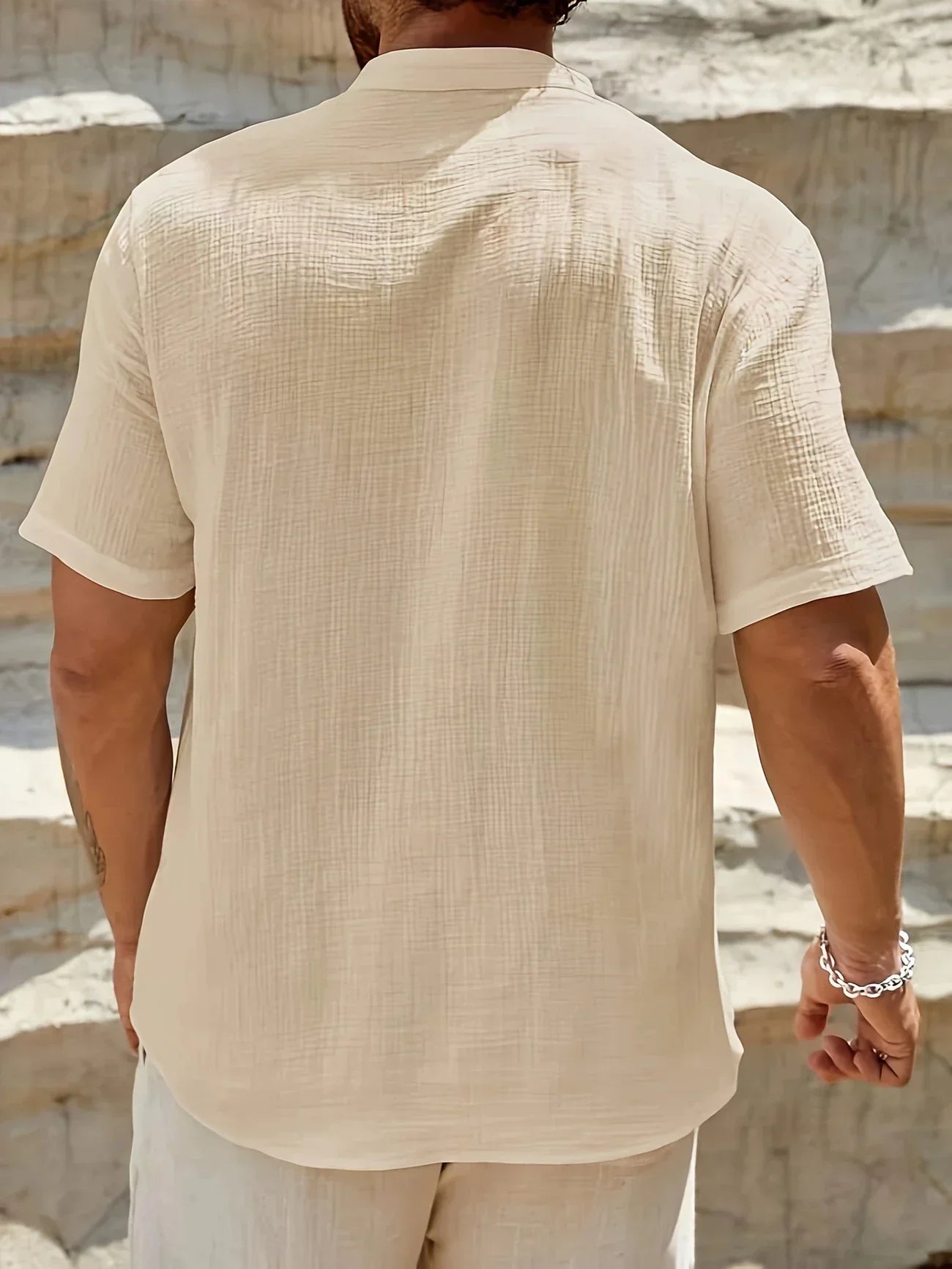La Baule | Chemise d’été élégante à col montant