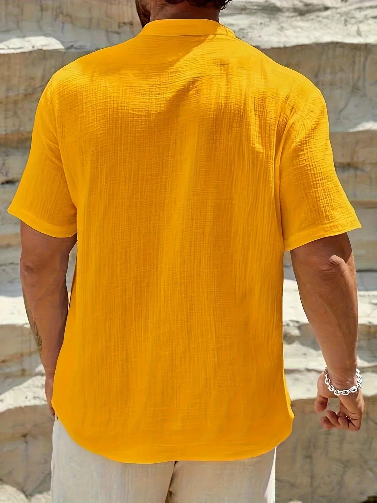 La Baule | Chemise d’été élégante à col montant