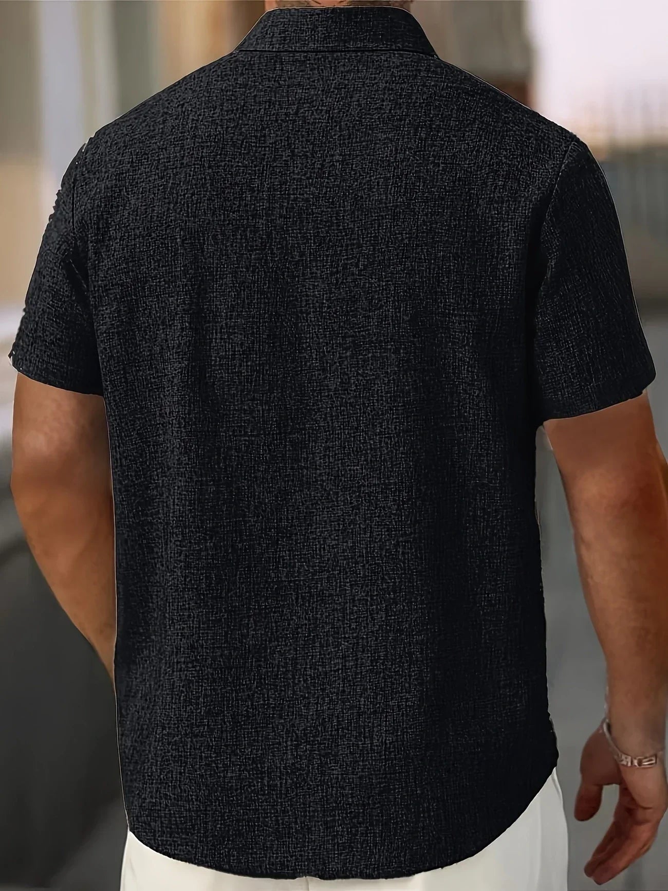 La Baule | Chemise légère à manches courtes en mélange de lin