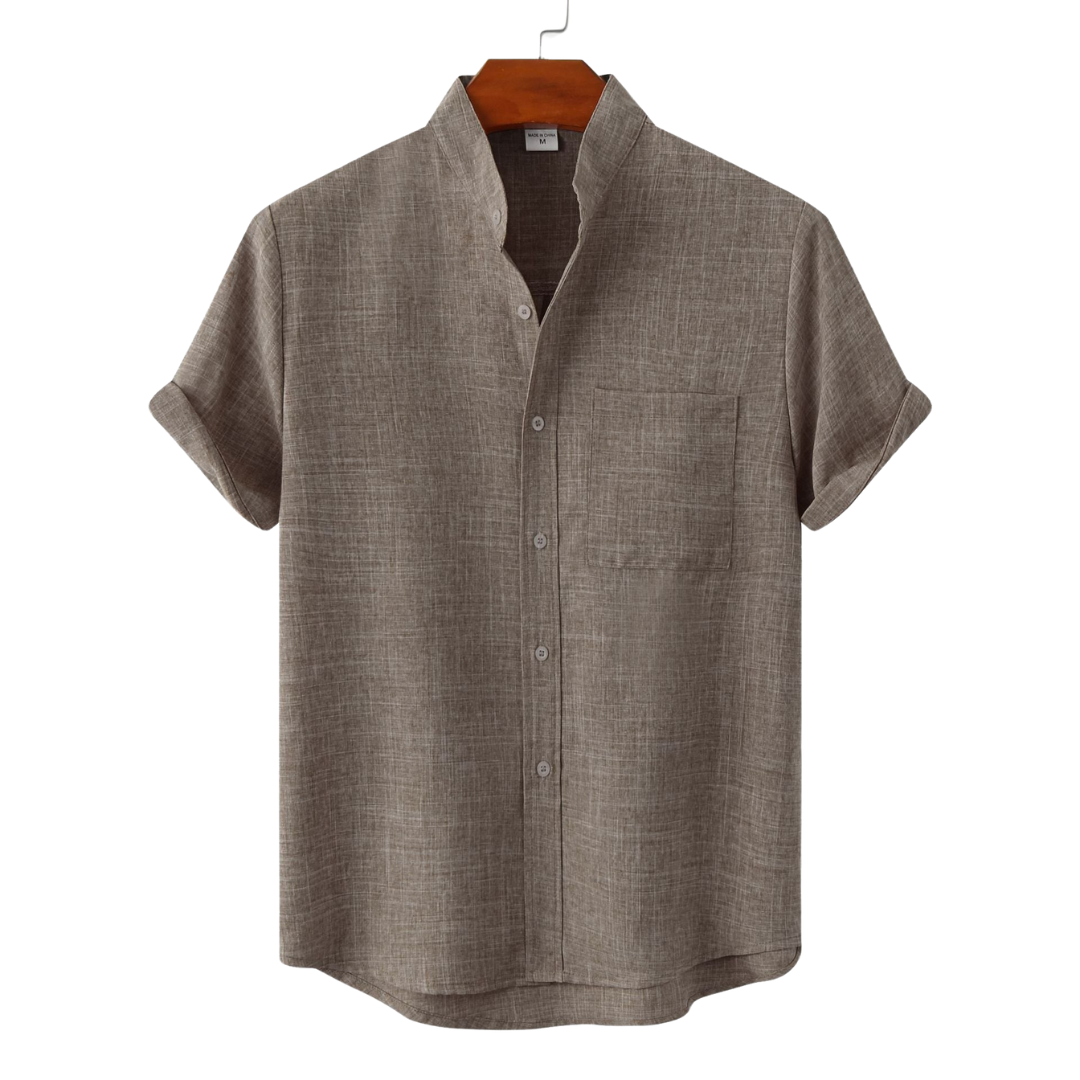 La Baule | Chemise en coton unie avec boutons