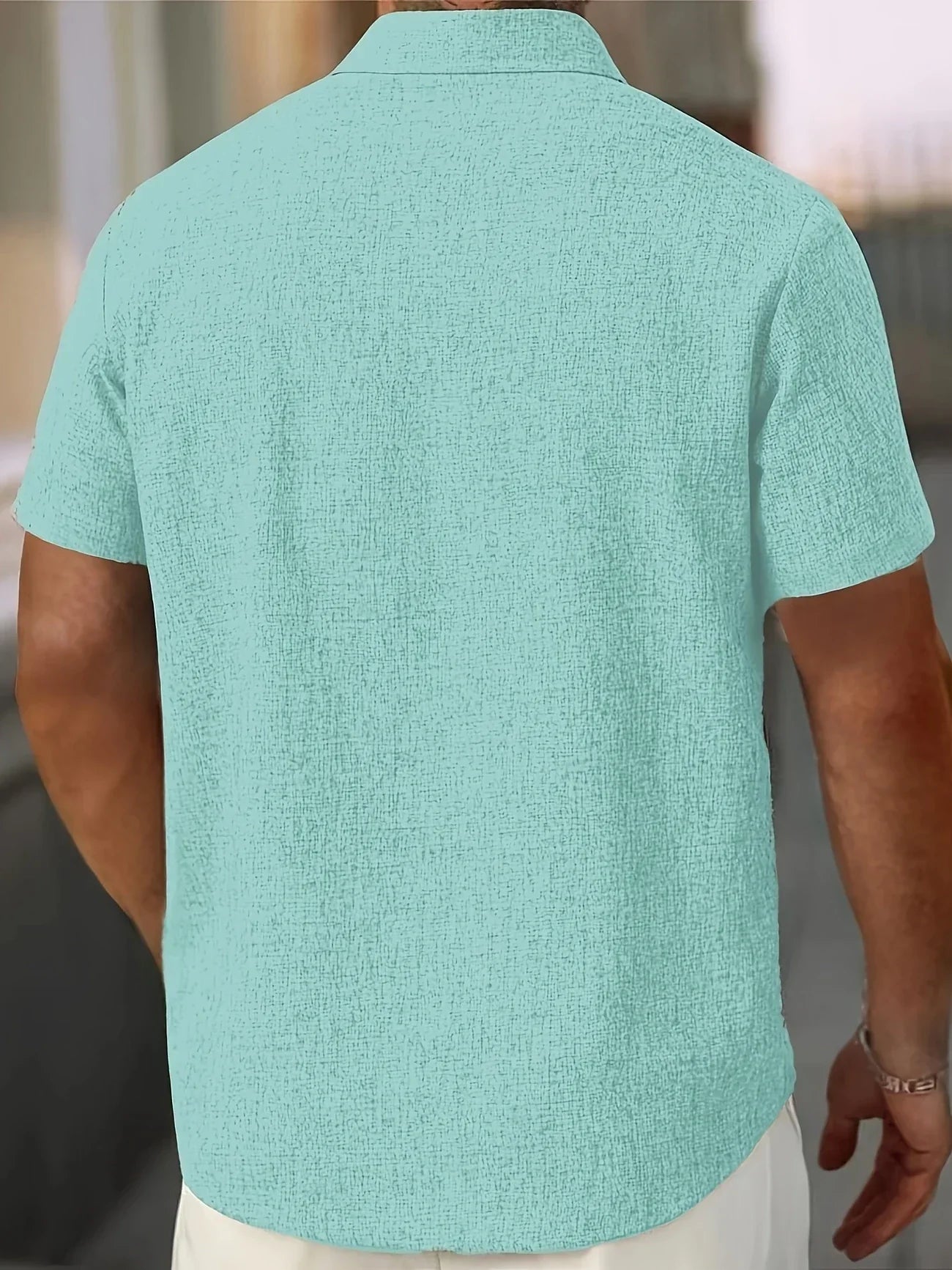 La Baule | Chemise légère à manches courtes en mélange de lin