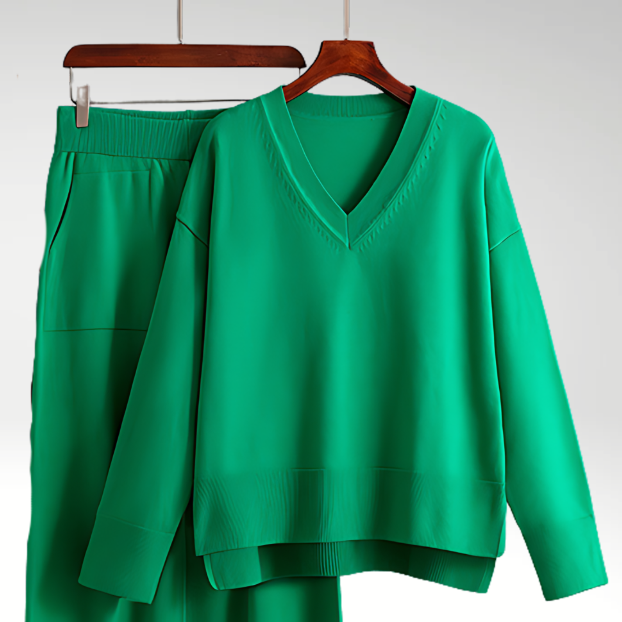 La Baule | Luxe V-Neck Two Piece Set