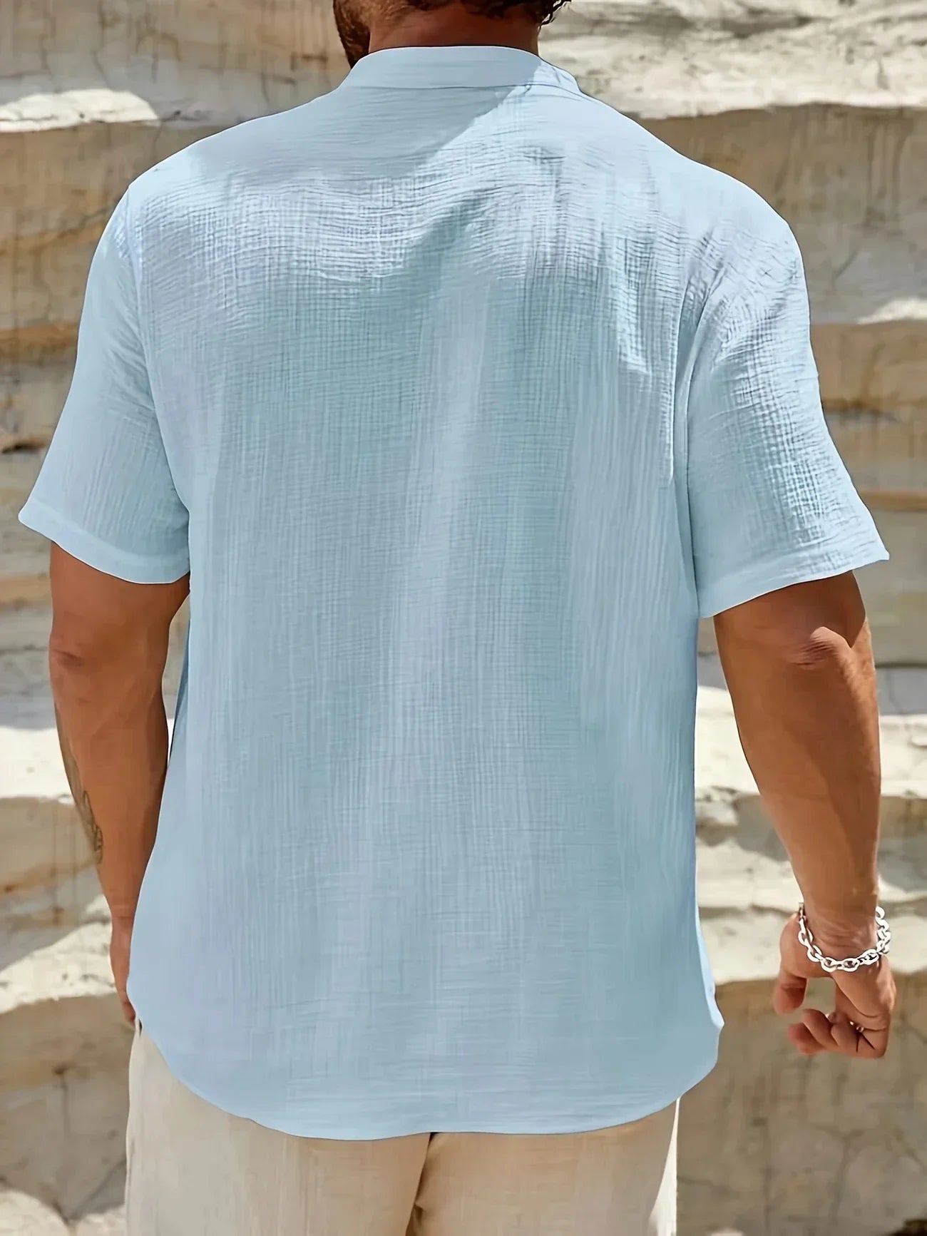 La Baule | Chemise d’été élégante à col montant