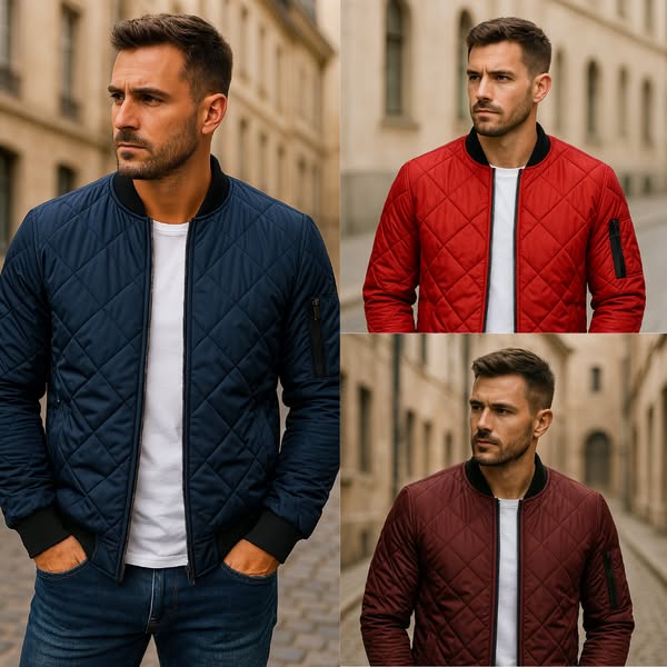 La Baule | Veste en coton à motif losange