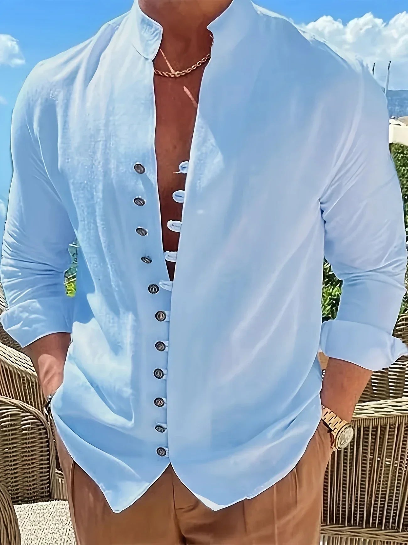 La Baule | Chemise légère en coton à manches longues