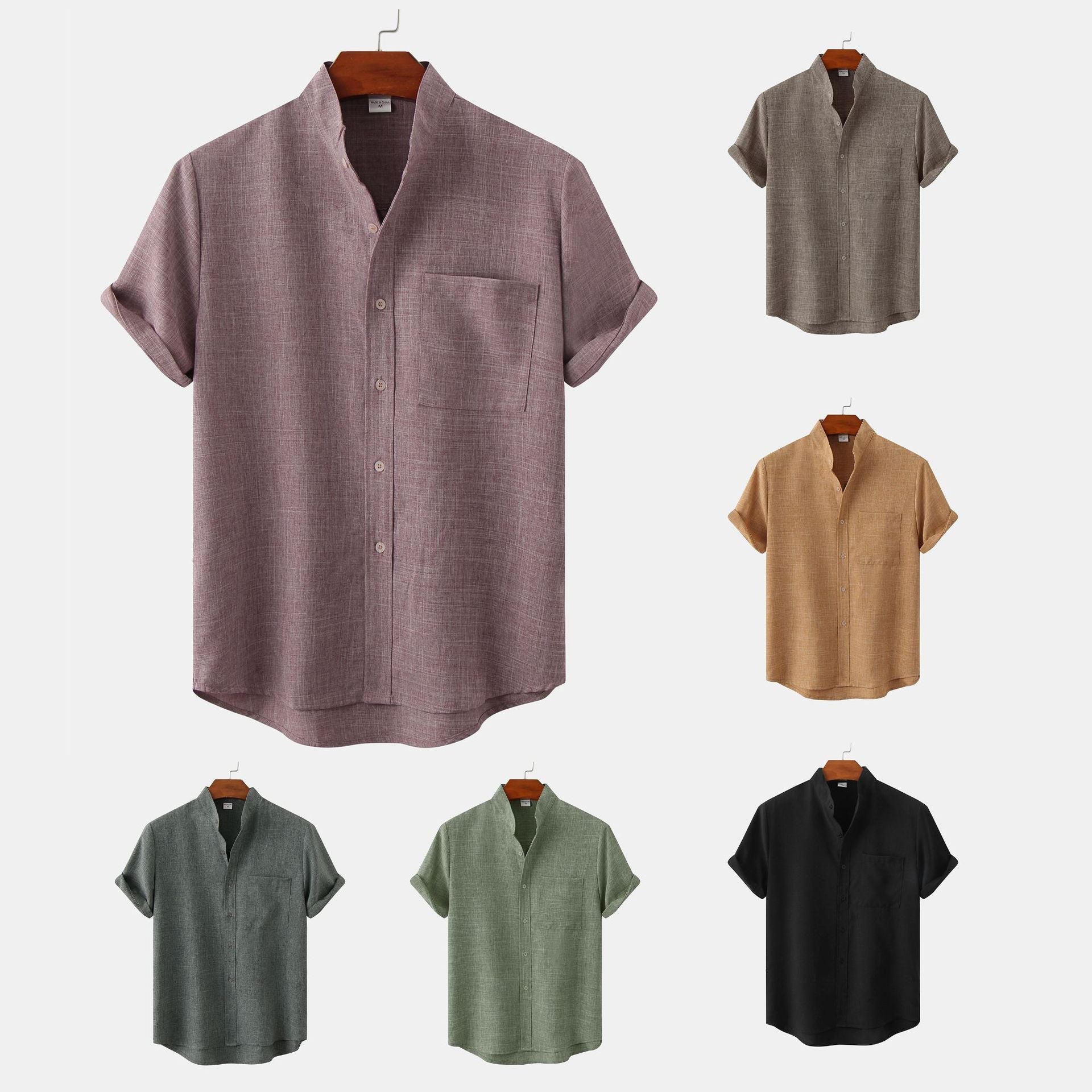 La Baule | Chemise en coton unie avec boutons