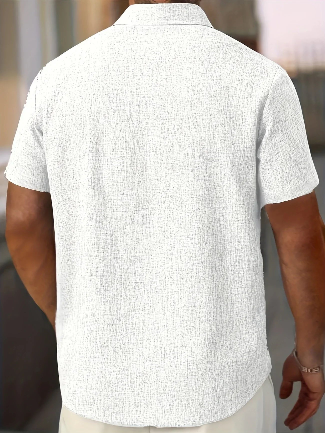 La Baule | Chemise légère à manches courtes en mélange de lin