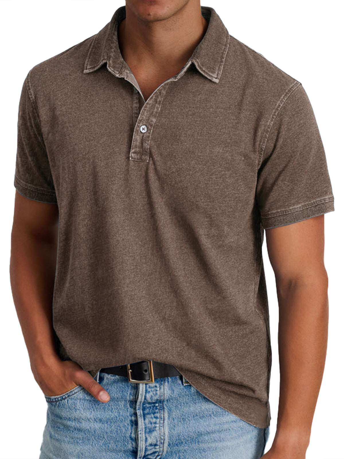 La Baule | Polo avec collier pour hommes