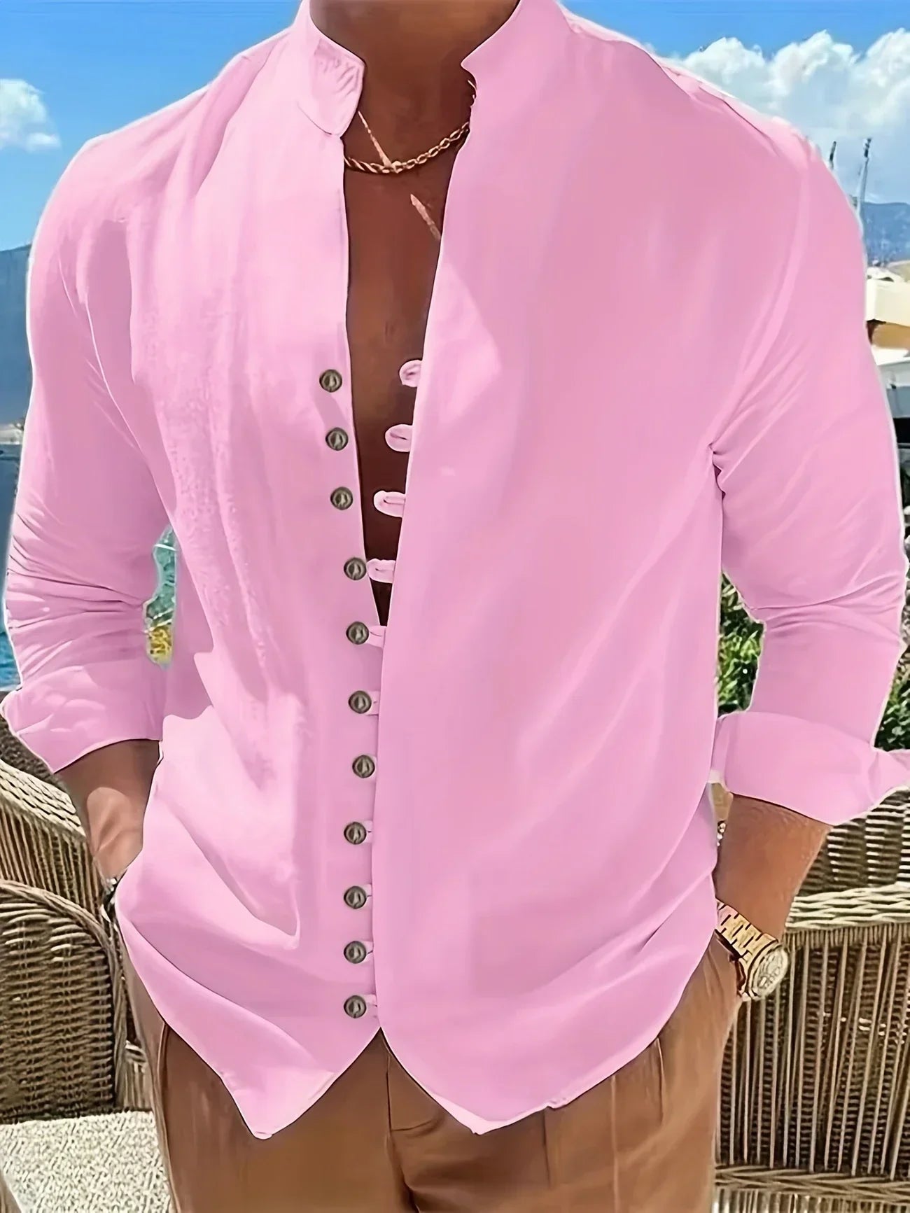 La Baule | Chemise légère en coton à manches longues