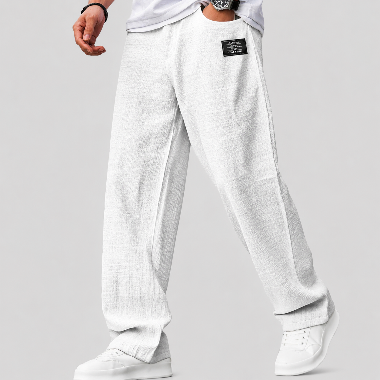 La Baule | Pantalon casual premium en lin