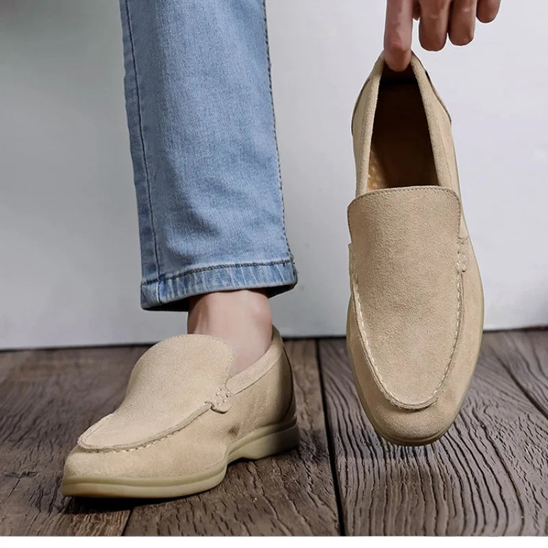 La Baule | Mocassins en daim