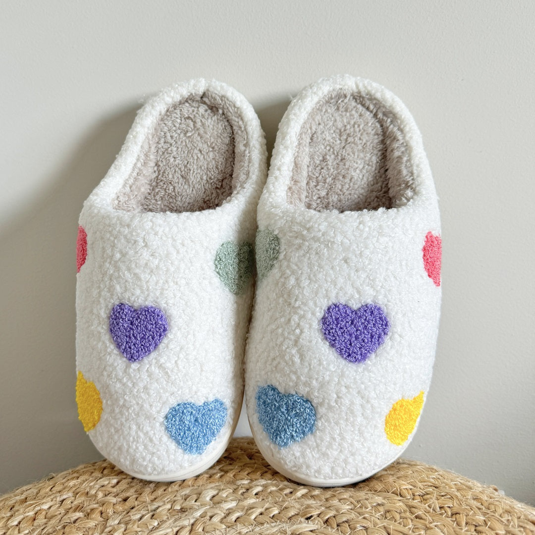 La Baule | Colourful Heart Slippers