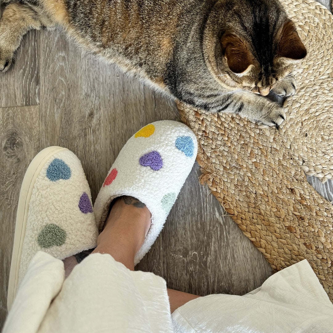 La Baule | Colourful Heart Slippers