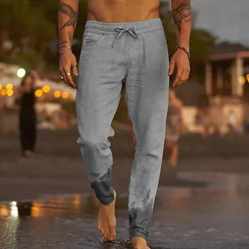 La Baule | Pantalon de plage en lin