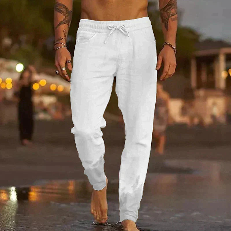 La Baule | Pantalon de plage en lin