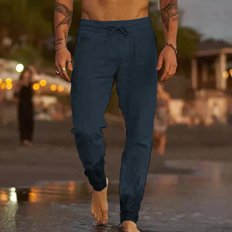 La Baule | Pantalon de plage en lin