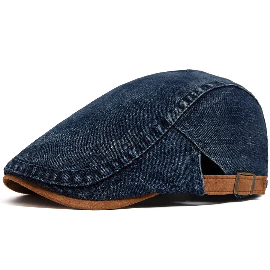 La Baule | Casquette plate premium en denim – style intemporel et confort quotidien