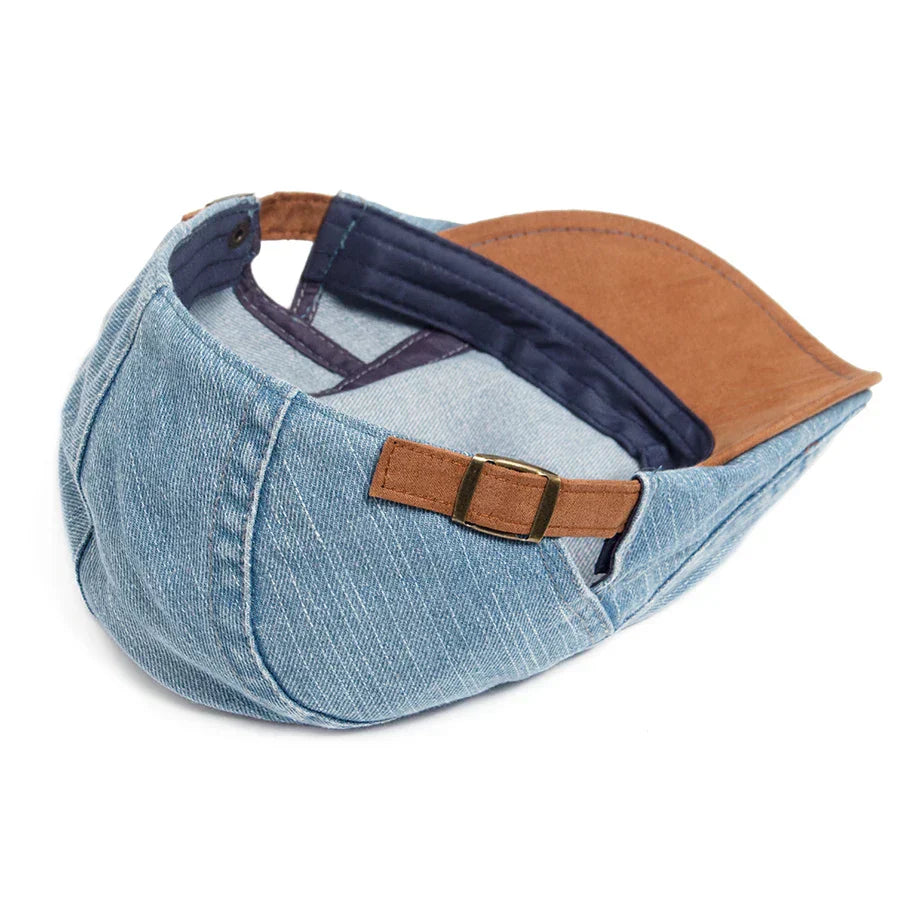 La Baule | Casquette plate premium en denim – style intemporel et confort quotidien