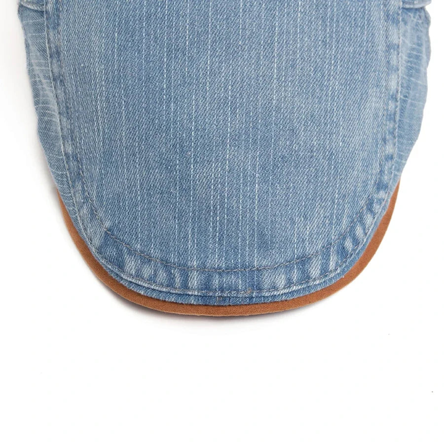 La Baule | Casquette plate premium en denim – style intemporel et confort quotidien