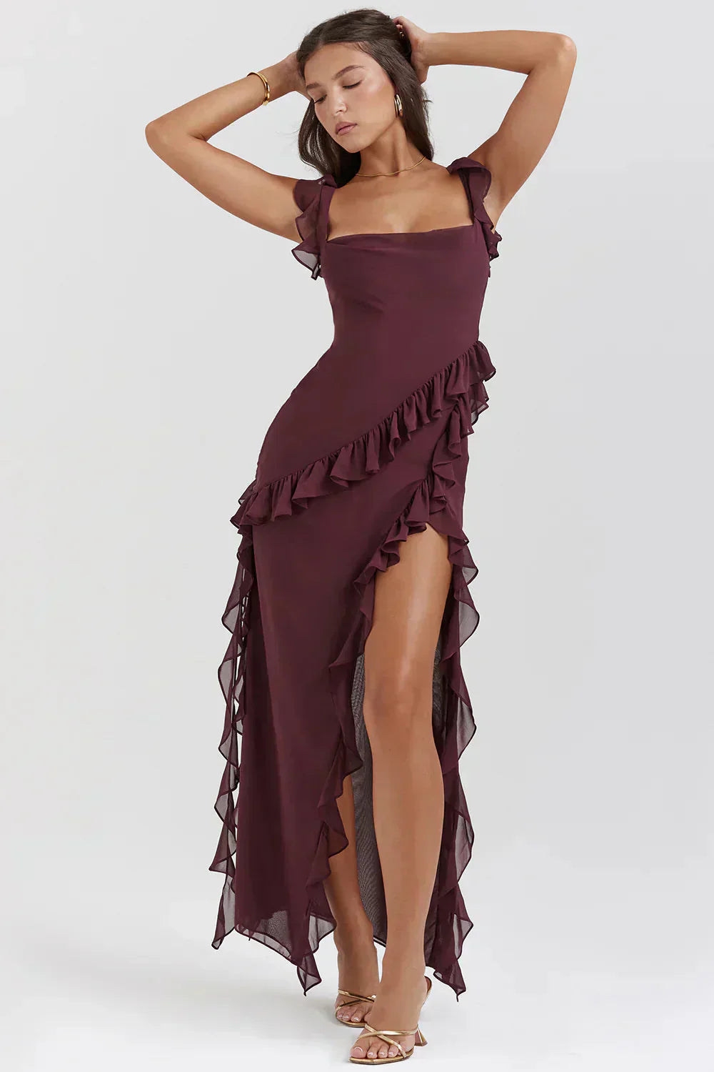 La Baule | Robe élégante avec jambes ouvertes